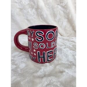 American Heritage My Son Soldier Hero Red Ceramic‎ Coffee Mug by Cracker Barrel